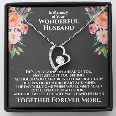 Memory of Husband (Mahogany) Forever Love Necklace - Love You This Much